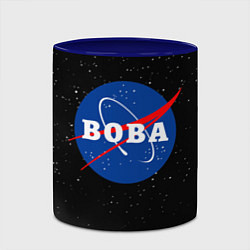 Кружка 3D Вова Наса космос, цвет: 3D-белый + синий — фото 2