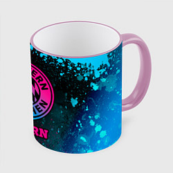 Кружка 3D Bayern - neon gradient, цвет: 3D-розовый кант