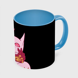 Кружка 3D Милый стенд Killer Queen - Jojo, цвет: 3D-белый + небесно-голубой