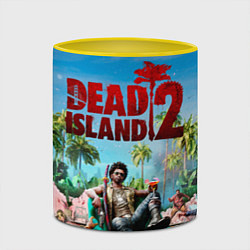 Кружка 3D Dead island two, цвет: 3D-белый + желтый — фото 2