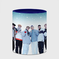 Кружка 3D Stray Kids winter, цвет: 3D-белый + синий — фото 2