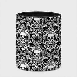 Кружка 3D Textured skulls, цвет: 3D-белый + черный — фото 2