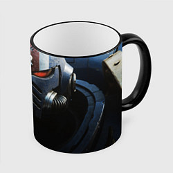 Кружка 3D Warhammer 40000 - Space Marine 2, цвет: 3D-черный кант