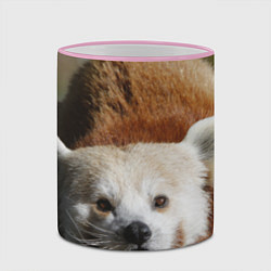 Кружка 3D Красная панда ждёт, цвет: 3D-розовый кант — фото 2