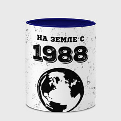Кружка 3D На Земле с 1988: краска на светлом, цвет: 3D-белый + синий — фото 2