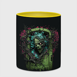 Кружка 3D Дверь в загробный мир, цвет: 3D-белый + желтый — фото 2