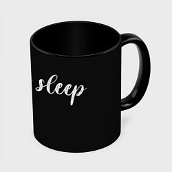 Кружка 3D Sleep time, цвет: 3D-белый + черный