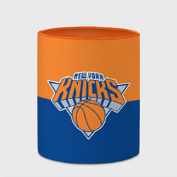 Кружка 3D Нью-Йорк Никс НБА, цвет: 3D-белый + оранжевый — фото 2
