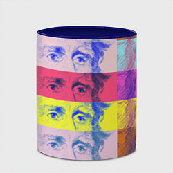 Кружка 3D Глаза Джексона, цвет: 3D-белый + синий — фото 2