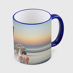 Кружка цветная BTS sunset