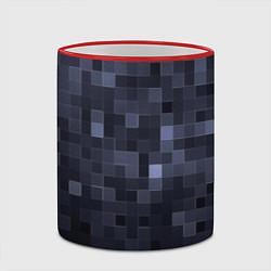 Кружка 3D Minecraft block time, цвет: 3D-красный кант — фото 2