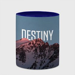 Кружка 3D Горы судьба, цвет: 3D-белый + синий — фото 2