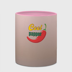 Кружка 3D Cool papper, цвет: 3D-белый + розовый — фото 2