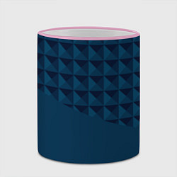 Кружка 3D Геометрическая диагональ, цвет: 3D-розовый кант — фото 2