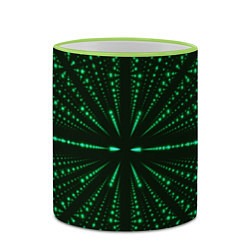 Кружка 3D Цифровое пространство, цвет: 3D-светло-зеленый кант — фото 2