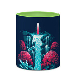 Кружка 3D Hyper Light Drifter, цвет: 3D-белый + светло-зеленый — фото 2