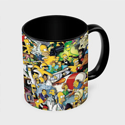 Кружка 3D Simpsonhistory, цвет: 3D-белый + черный