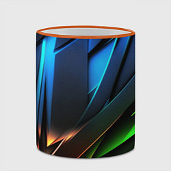 Кружка 3D Gamer background, цвет: 3D-оранжевый кант — фото 2