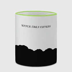 Кружка 3D Выше, чем облака, цвет: 3D-светло-зеленый кант — фото 2