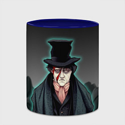 Кружка 3D Бродяга в мятом цилиндре, цвет: 3D-белый + синий — фото 2