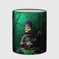 Кружка 3D Simpsons hard rock, цвет: 3D-зеленый кант — фото 2