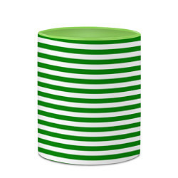 Кружка 3D Тельняшка зеленая Пограничных войск, цвет: 3D-белый + светло-зеленый — фото 2
