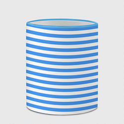 Кружка 3D Тельняшка васильковая ВДВ, цвет: 3D-небесно-голубой кант — фото 2