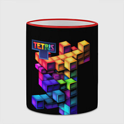 Кружка 3D Tetris game, цвет: 3D-красный кант — фото 2