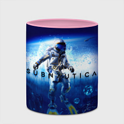 Кружка 3D Subnautica аквалангист, цвет: 3D-белый + розовый — фото 2