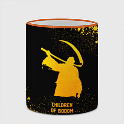 Кружка 3D Children of Bodom - gold gradient, цвет: 3D-оранжевый кант — фото 2