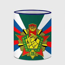 Кружка 3D Пограничные войска России, цвет: 3D-синий кант — фото 2
