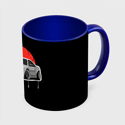 Кружка 3D Nissan Silvia S14 - Japan style, цвет: 3D-белый + синий