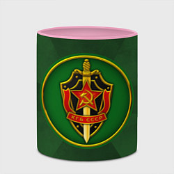 Кружка 3D КГБ СССР, цвет: 3D-белый + розовый — фото 2