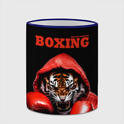 Кружка 3D Boxing tiger, цвет: 3D-синий кант — фото 2