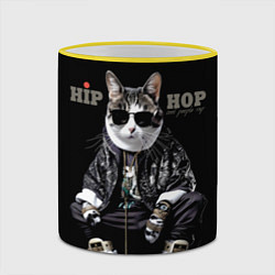 Кружка 3D Cool people rap, цвет: 3D-желтый кант — фото 2