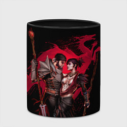 Кружка 3D Серый страж и Морриган, цвет: 3D-белый + черный — фото 2