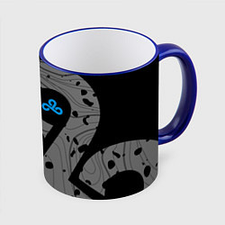 Кружка 3D Форма Cloud 9 black, цвет: 3D-синий кант