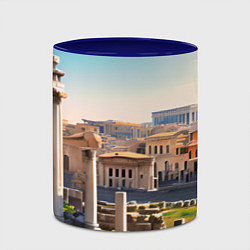 Кружка 3D Руины Рима, цвет: 3D-белый + синий — фото 2