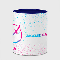 Кружка 3D Akame ga Kill neon gradient style: надпись и симво, цвет: 3D-белый + синий — фото 2