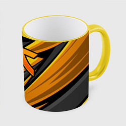 Кружка 3D Fnatic - киберспорт желтый, цвет: 3D-желтый кант