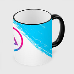 Кружка 3D Linkin Park neon gradient style, цвет: 3D-черный кант