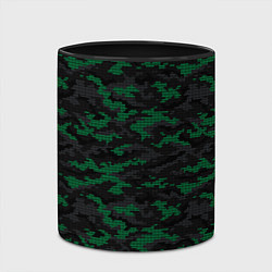 Кружка 3D Точечный камуфляжный узор Spot camouflage pattern, цвет: 3D-белый + черный — фото 2
