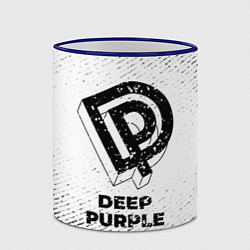 Кружка 3D Deep Purple с потертостями на светлом фоне, цвет: 3D-синий кант — фото 2