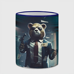 Кружка 3D Payday 3 bear, цвет: 3D-синий кант — фото 2