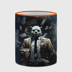 Кружка 3D Payday 3 animal mask, цвет: 3D-оранжевый кант — фото 2