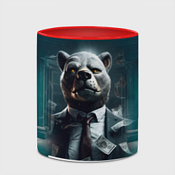 Кружка 3D Payday 3 bear, цвет: 3D-белый + красный — фото 2