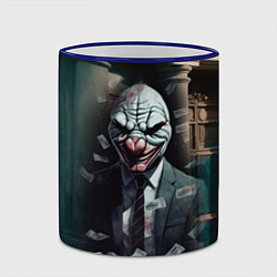 Кружка 3D Payday 3 mask, цвет: 3D-синий кант — фото 2