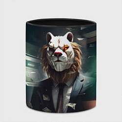 Кружка 3D Payday 3 lion, цвет: 3D-белый + черный — фото 2