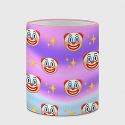 Кружка 3D Узор с Клоунами, цвет: 3D-розовый кант — фото 2