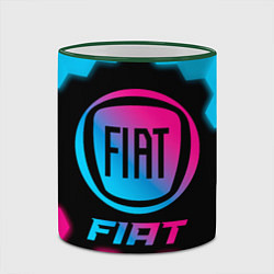 Кружка 3D Fiat - neon gradient, цвет: 3D-зеленый кант — фото 2